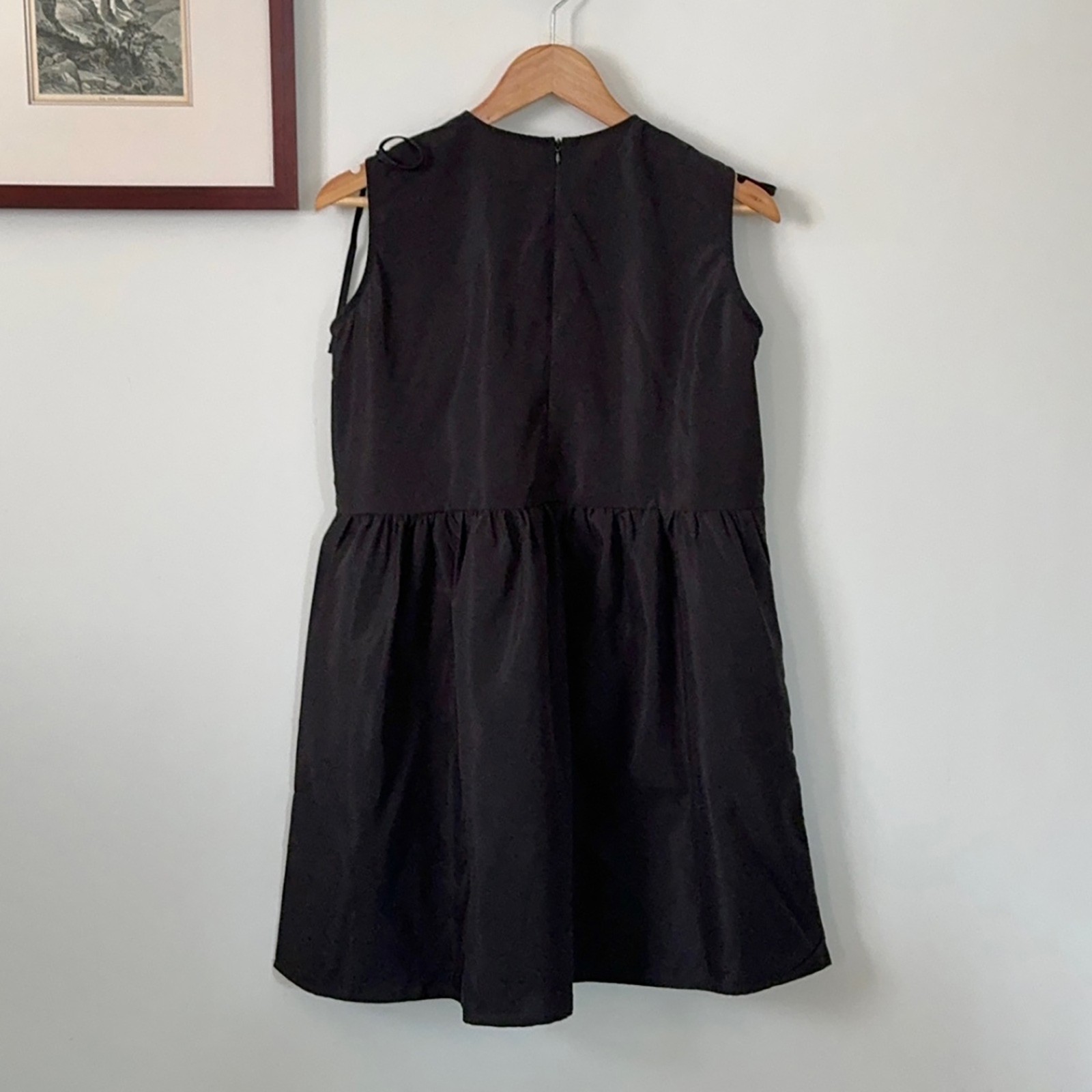 thumbnail image 4 of Vestido retro plisado con lazo para mujer - Sin mangas - Estilo chaleco - Primavera/Verano, 4 of 6